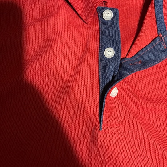 Ariat-Burgundy Men’s Polo Shirt with Blue Accents SZ XL - Picture 7 of 7